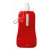 Opvouwbare drinkfles (480 ml) transparant rood