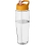 H2O Active® Tempo sportfles (700 ml) transparant/ oranje