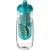 H2O Active® Pulse 600 ml bidon en infuser met koepeldeksel Transparant/ Aqua blauw