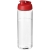 H2O Vibe sportfles met kanteldeksel (850 ml) transparant/ rood