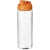 H2O Vibe sportfles met kanteldeksel (850 ml) transparant/ oranje