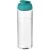 H2O Vibe sportfles met kanteldeksel (850 ml) Transparant/aqua blauw