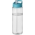 H2O Vibe sportfles met tuitdeksel (850 ml) Transparant/aqua blauw