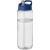H2O Vibe sportfles met tuitdeksel (850 ml) transparant/ blauw