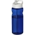 H2O Eco sportfles met tuitdeksel (650 ml) blauw/ wit