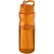 H2O Eco sportfles met tuitdeksel (650 ml) oranje/oranje