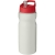 H2O Eco sportfles met tuitdeksel (650 ml) Ivoorwit/Rood
