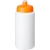Baseline® Plus grip 500 ml sportfles met sportdeksel wit/ oranje