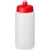 Baseline® Plus grip 500 ml sportfles met sportdeksel transparant/ rood