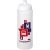 Baseline® Plus grip sportfles (750 ml) transparant/wit