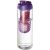 H2O Vibe drinkfles en infuser (850 ml) Transparant/ Paars