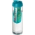 H2O Vibe drinkfles en infuser (850 ml) Transparant/ Aqua blauw