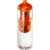 H2O Active® Vibe drinkfles + infuser (850 ml) transparant/ oranje