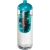 H2O Active® Vibe drinkfles + infuser (850 ml) Transparant/ Aqua blauw