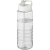 H2O Treble sportfles met tuitdeksel (750 ml) transparant/ wit