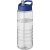 H2O Treble sportfles met tuitdeksel (750 ml) transparant/blauw