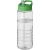 H2O Treble sportfles met tuitdeksel (750 ml) transparant/groen
