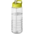 H2O Treble sportfles met tuitdeksel (750 ml) Transparant/Lime