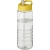 H2O Treble sportfles met tuitdeksel (750 ml) transparant/geel