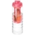 H2O Treble drinkfles en infuser (750 ml) Transparant/roze