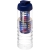 H2O Treble drinkfles en infuser (750 ml) transparant/blauw