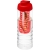H2O Treble drinkfles en infuser (750 ml) transparant/rood