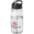 H2O Active® Pulse 600 ml sportfles met tuitdeksel transparant/ zwart