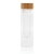 Infuserfles met bamboe dop (640 ml) transparant