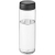 H2O Vibe sportfles (850 ml) transparant/ zwart