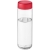 H2O Vibe sportfles (850 ml) transparant/ rood