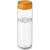 H2O Vibe sportfles (850 ml) transparant/oranje