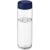 H2O Vibe sportfles (850 ml) transparant/ blauw