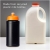 Baseline gerecyclede sportfles (500 ml) zwart/oranje