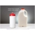 Baseline gerecyclede sportfles (500 ml) wit/rood