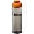 H2O sportfles met klapdeksel (650 ml) Charcoal/ Oranje
