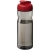 H2O sportfles met klapdeksel (650 ml) Charcoal/ Rood