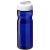 H2O sportfles met klapdeksel (650 ml) blauw/ wit