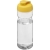 H2O sportfles met klapdeksel (650 ml) transparant/ geel