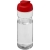 H2O sportfles met klapdeksel (650 ml) transparant/rood