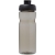 H2O sportfles met klapdeksel (650 ml) Charcoal/Zwart