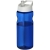 H2O sportfles met tuitdeksel (650 ml) blauw/ wit