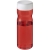 H2O sportfles met schroefdeksel (650 ml) rood/ wit