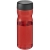 H2O sportfles met schroefdeksel (650 ml) rood/ zwart