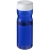 H2O sportfles met schroefdeksel (650 ml) blauw/ wit