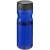 H2O sportfles met schroefdeksel (650 ml) blauw/zwart