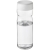 H2O sportfles met schroefdeksel (650 ml) transparant/wit