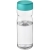 H2O sportfles met schroefdeksel (650 ml) Transparant/ Aqua blauw