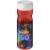 H2O sportfles met schroefdeksel (650 ml) rood/wit