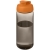 H2O sportfles met klapdeksel (600 ml) Charcoal/ Oranje