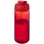 H2O sportfles met klapdeksel (600 ml) rood/rood